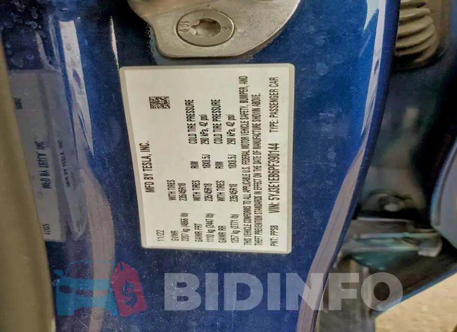 5YJ3E1EB6PF390144 Photo# 12