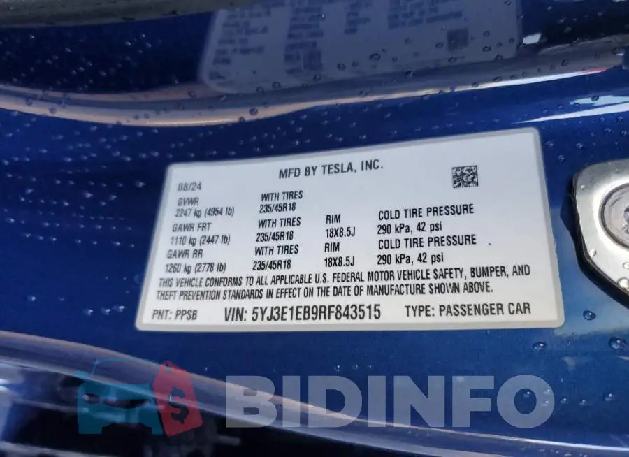 5YJ3E1EB9RF843515 Photo# 12