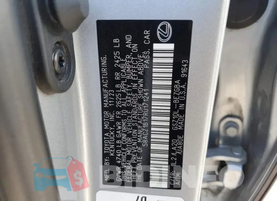 58ACZ1B17RU171241 Photo# 13