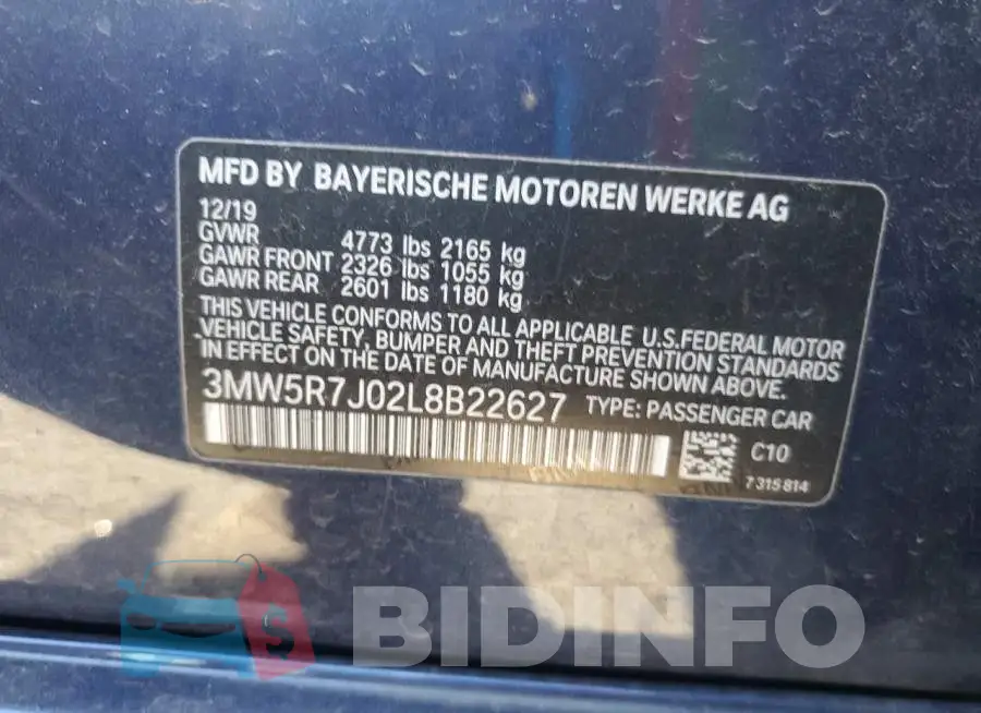 3MW5R7J02L8B22627 Photo# 12