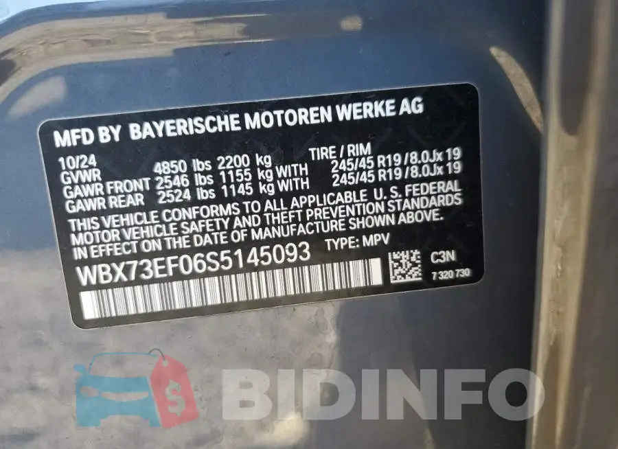 WBX73EF06S5145093 Photo# 12