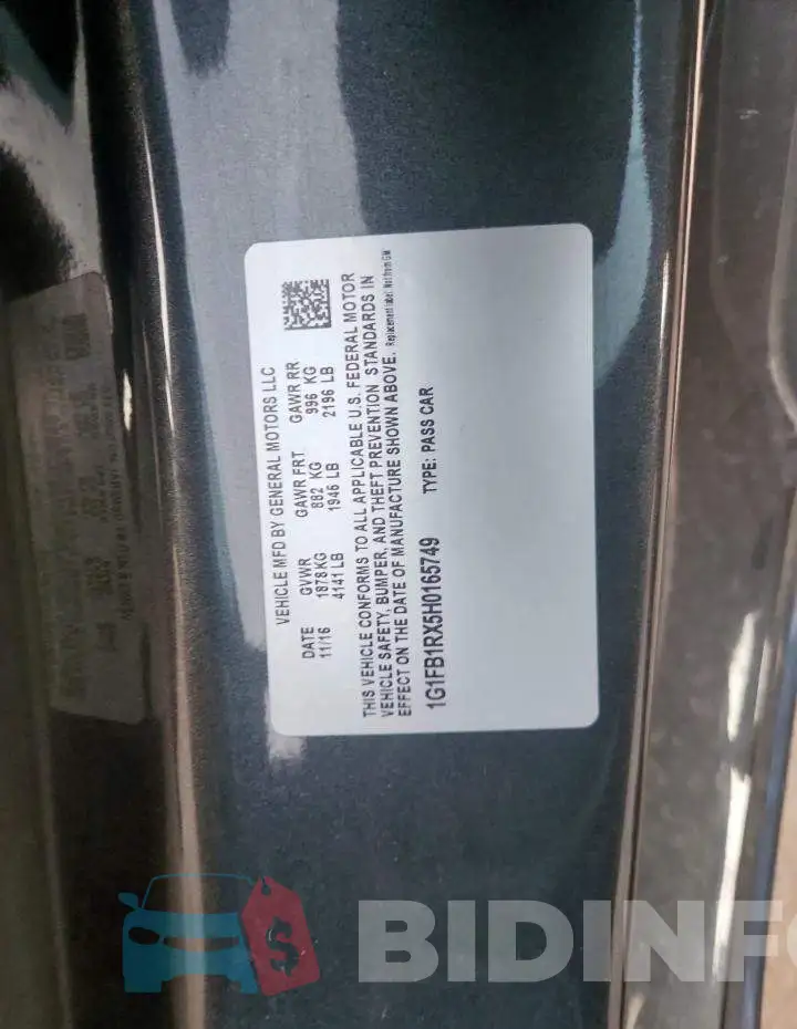 1G1FB1RX5H0165749 Photo# 12
