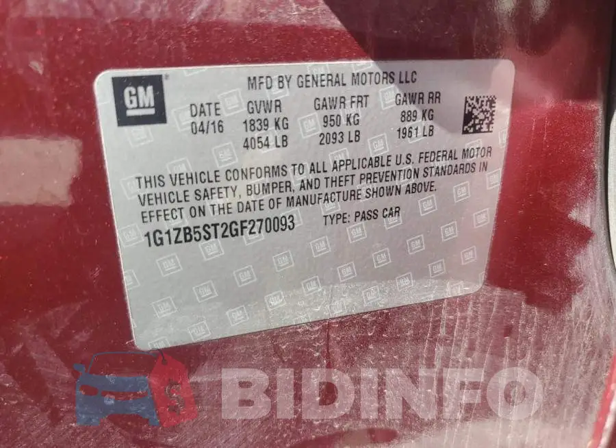 1G1ZB5ST2GF270093 Photo# 12