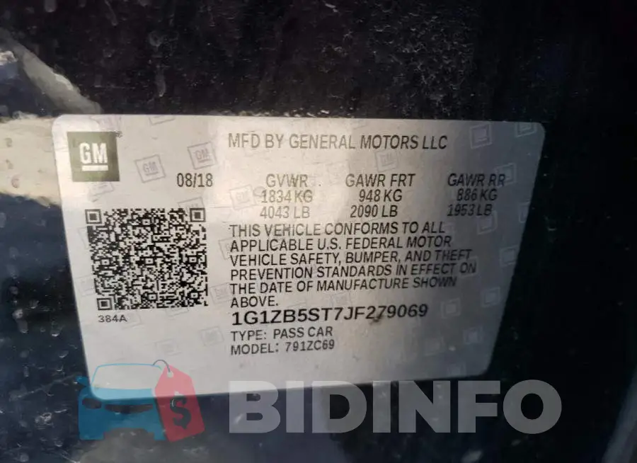 1G1ZB5ST7JF279069 Photo# 12