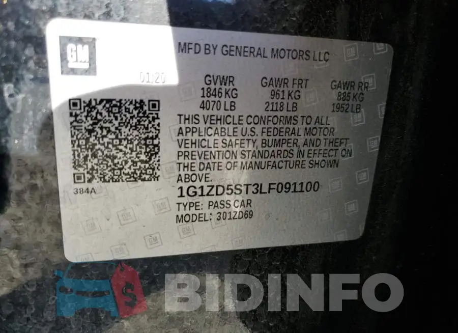 1G1ZD5ST3LF091100 Photo# 12