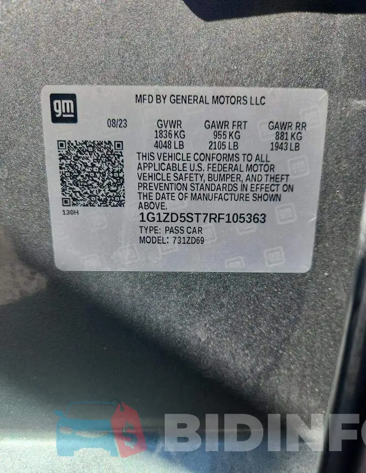 1G1ZD5ST7RF105363 Photo# 12