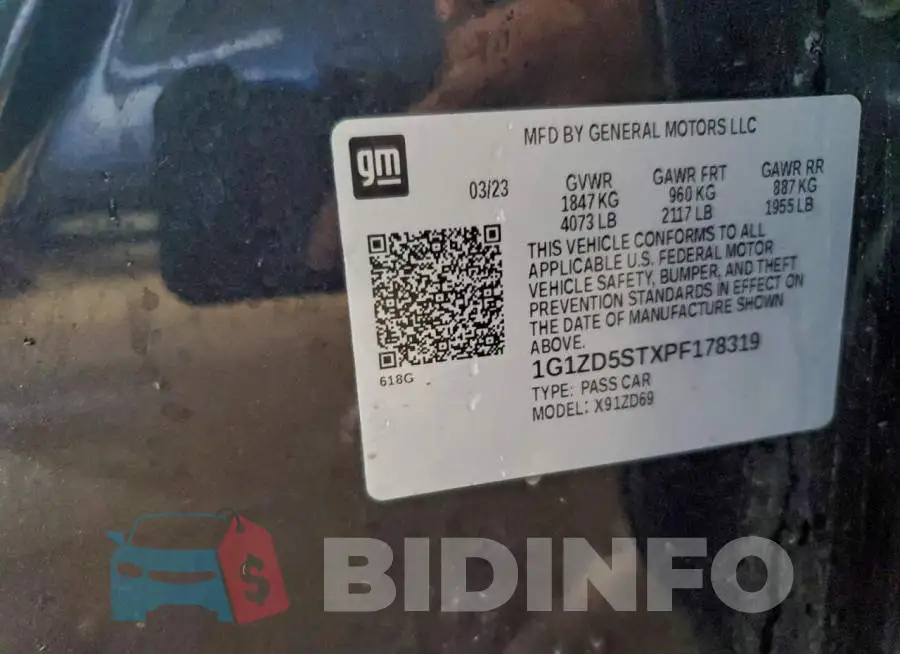 1G1ZD5STXPF178319 Photo# 13