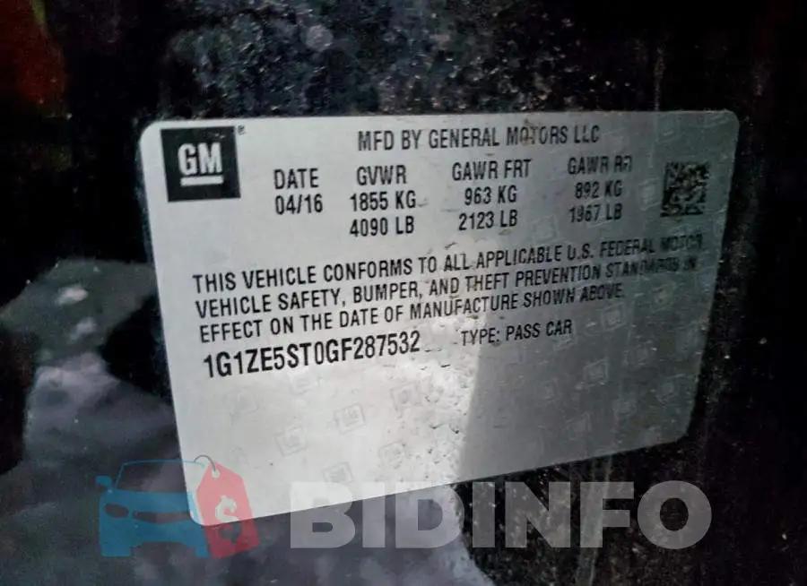 1G1ZE5ST0GF287532 Photo# 12