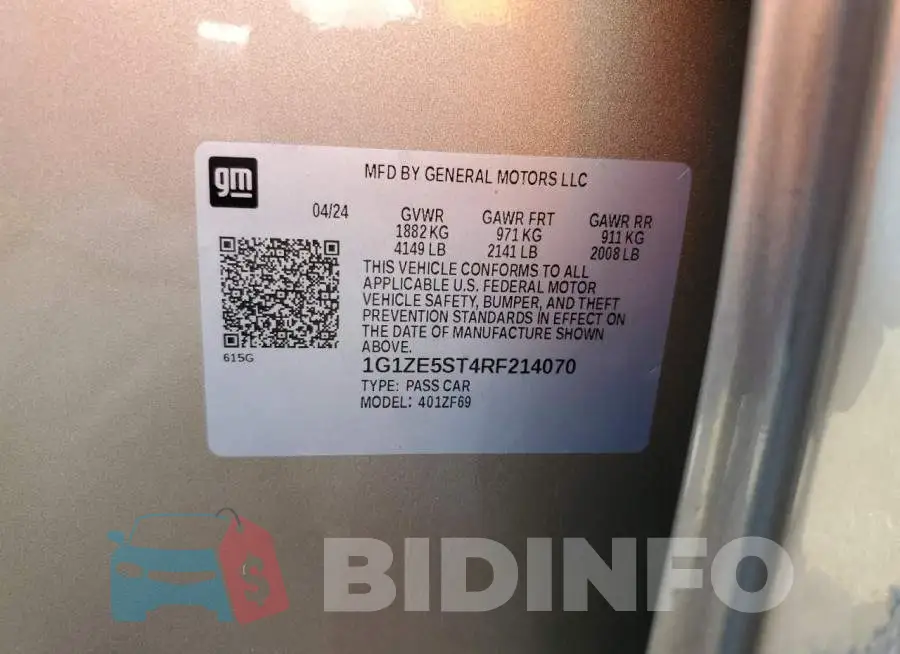 1G1ZE5ST4RF214070 Photo# 12