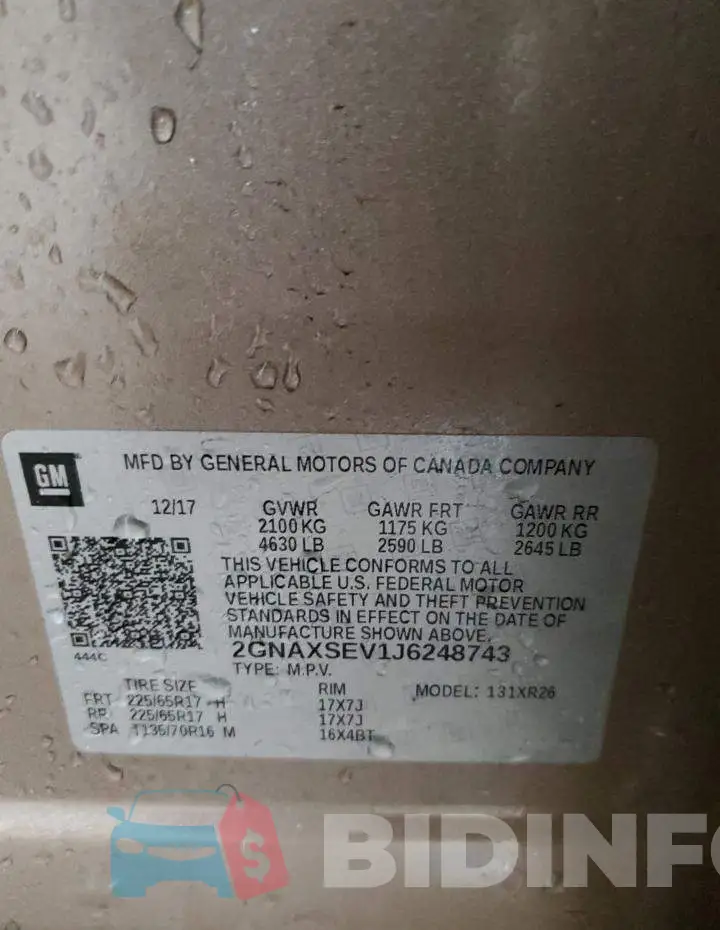 2GNAXSEV1J6248743 Photo# 14