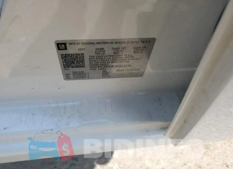 3GCPCPEC6JG113191 Photo# 12