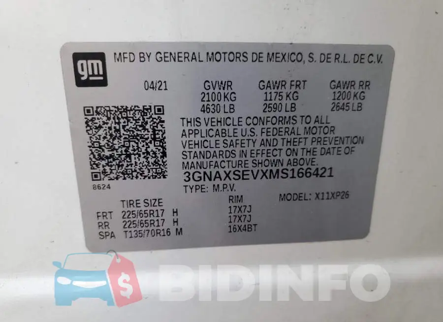 3GNAXSEVXMS166421 Photo# 13