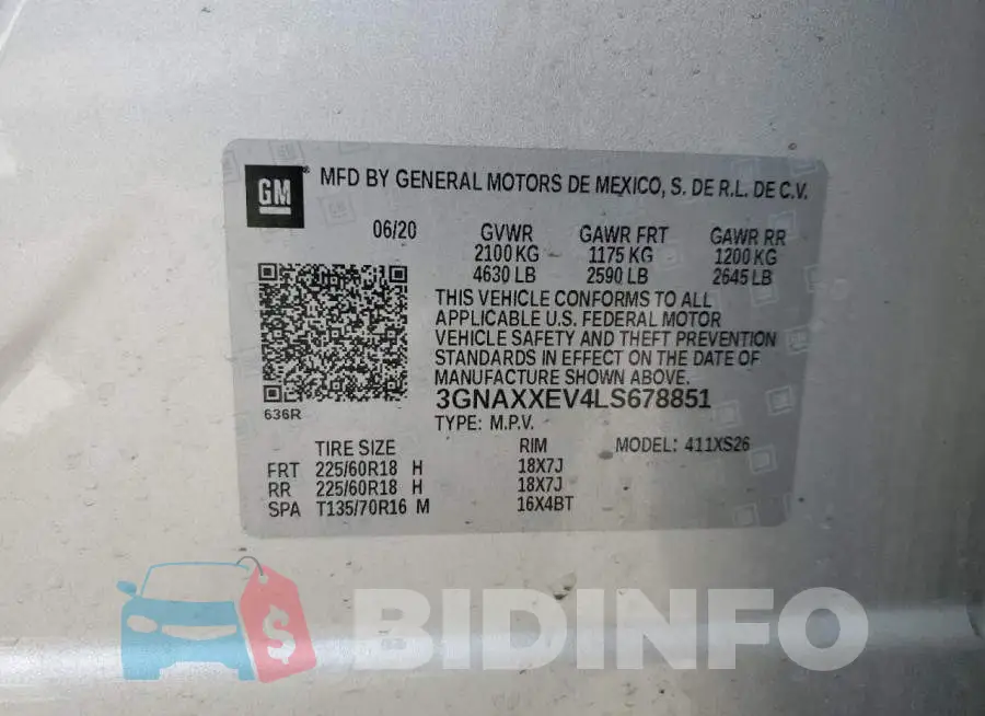 3GNAXXEV4LS678851 Photo# 13