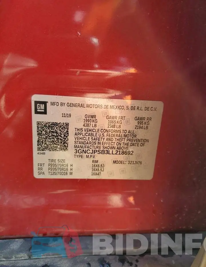 3GNCJPSB3LL218692 Photo# 12
