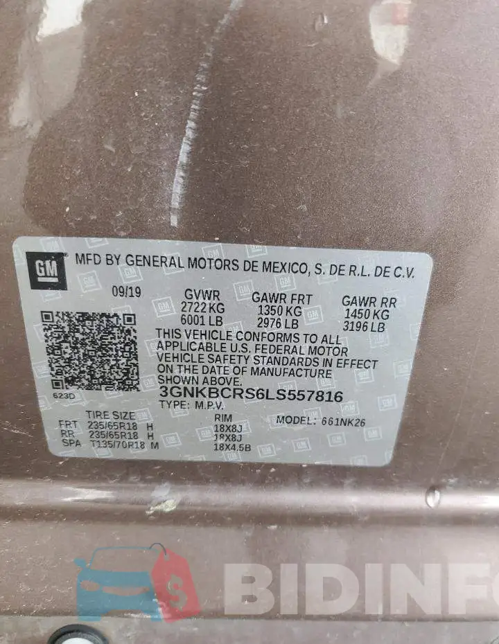 3GNKBCRS6LS557816 Photo# 14