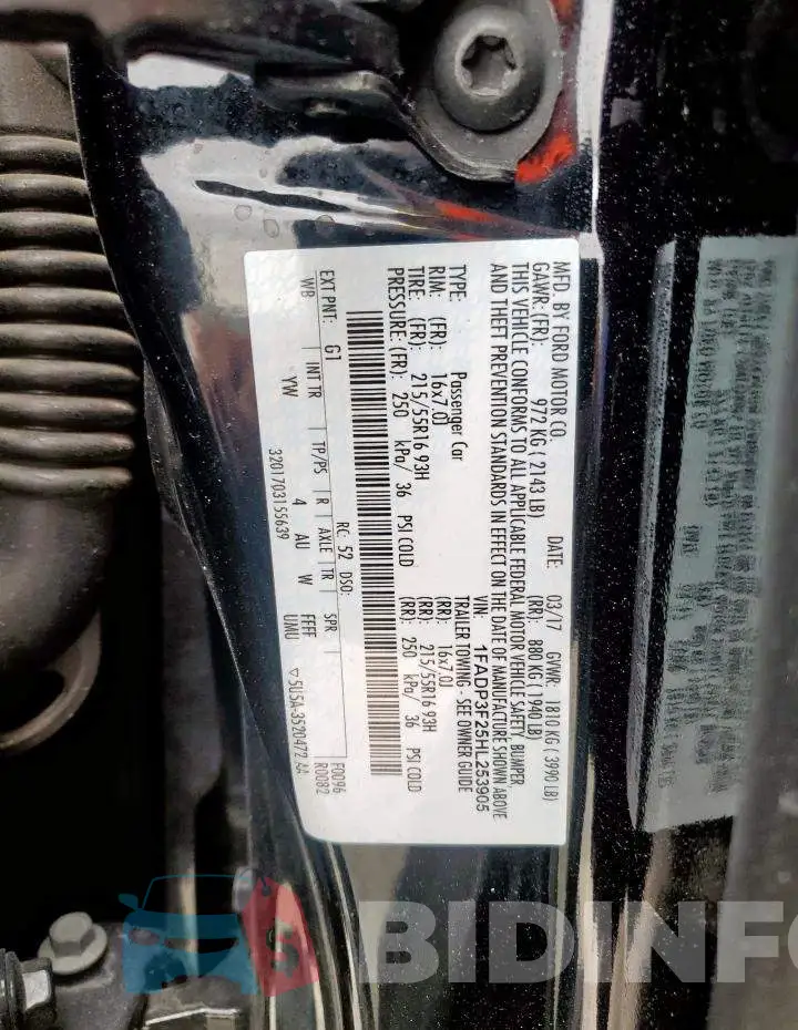 1FADP3F25HL253905 Photo# 12
