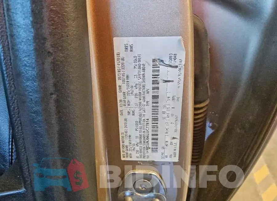 1FMCU9J96LUC77814 Photo# 13