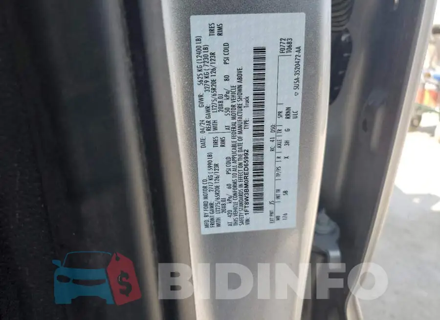 1FT8W3BM0RED65992 Photo# 12