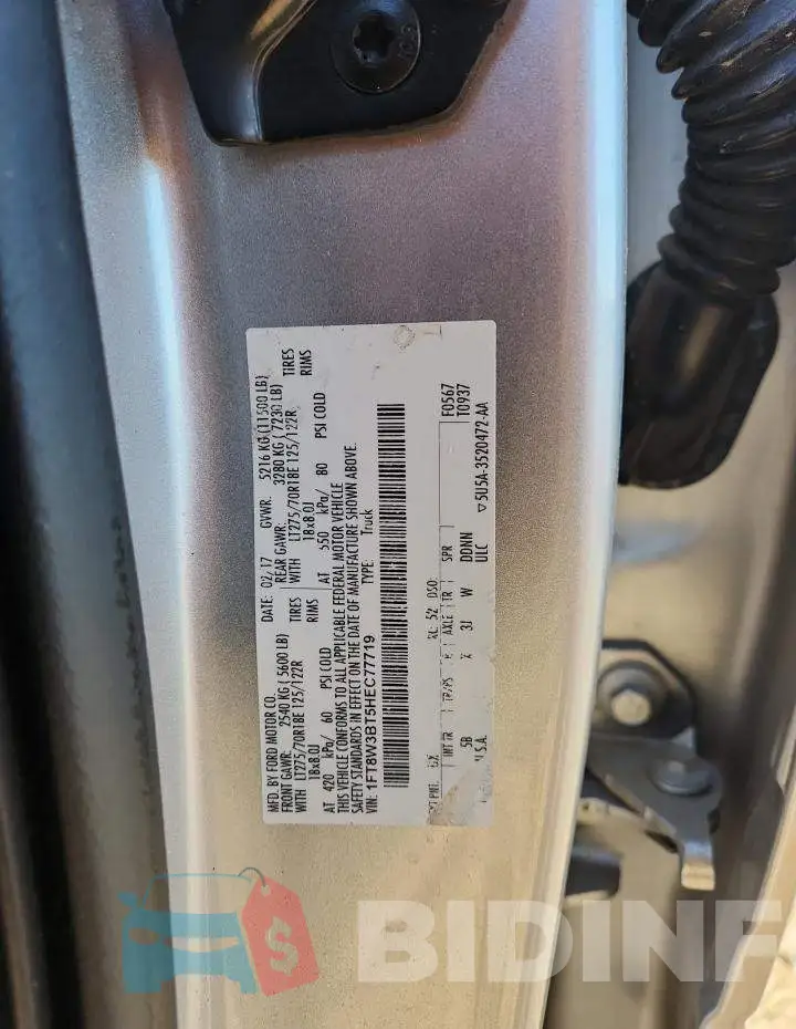 1FT8W3BT5HEC77719 Photo# 12