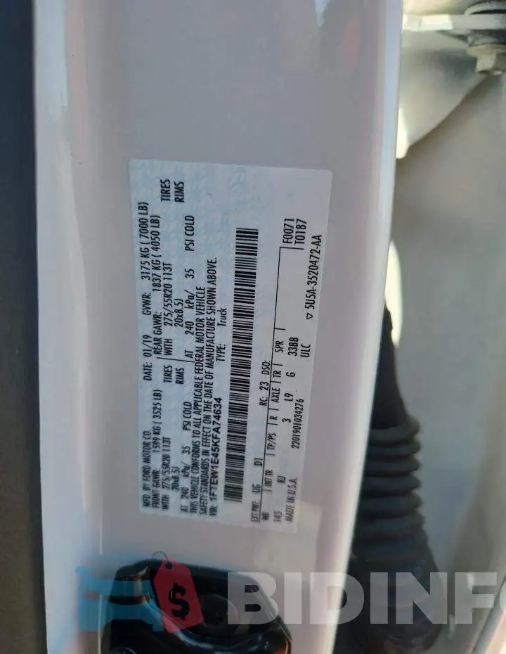 1FTEW1E45KFA74634 Photo# 12