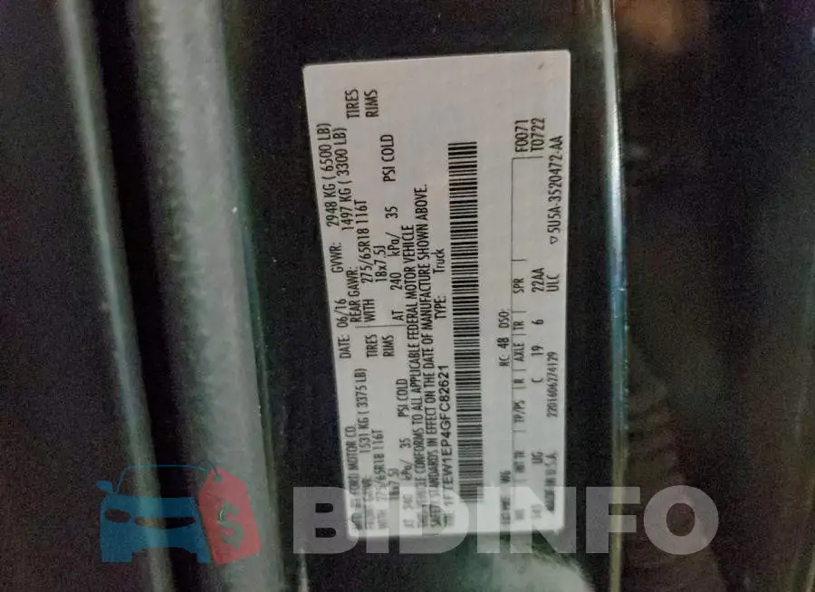 1FTEW1EP4GFC82621 Photo# 12