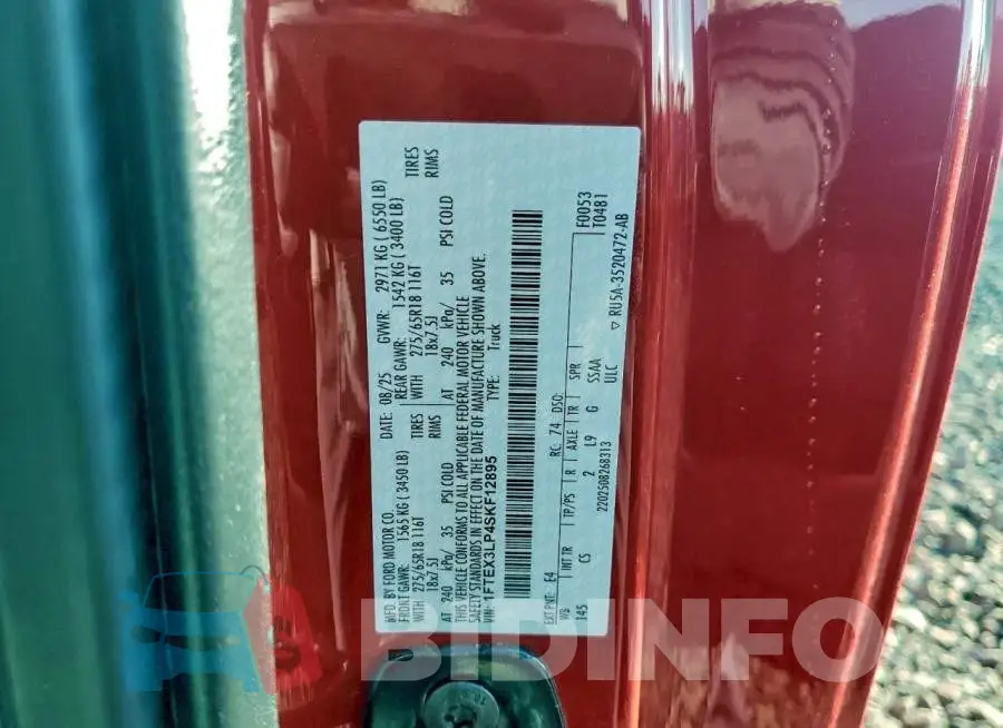 1FTEX3LP4SKF12895 Photo# 12