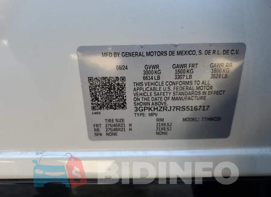 3GPKHZRJ7RS516717 Photo# 13
