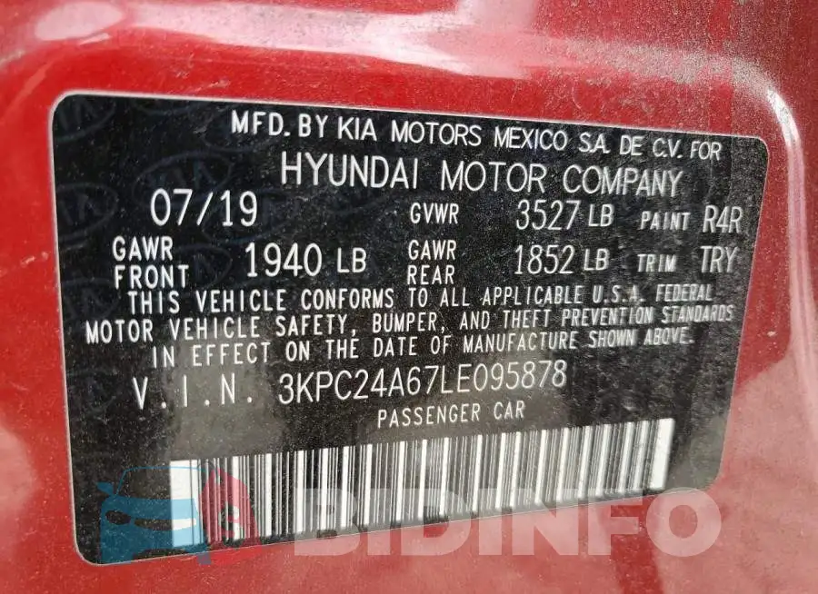 3KPC24A67LE095878 Photo# 12
