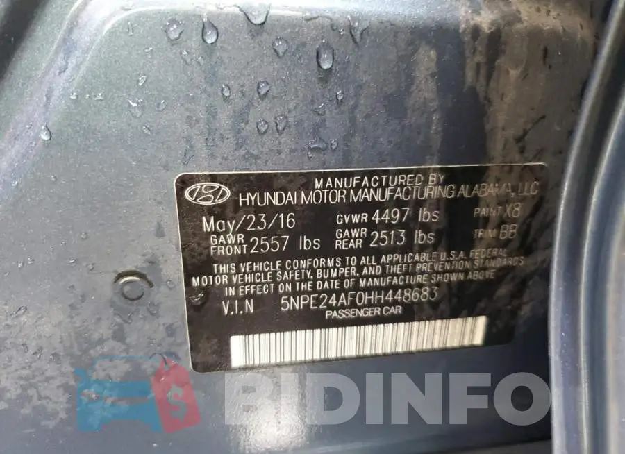 5NPE24AF0HH448683 Photo# 12