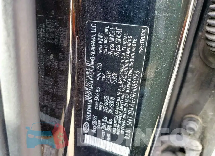 5NTJB4AE7RH088093 Photo# 13