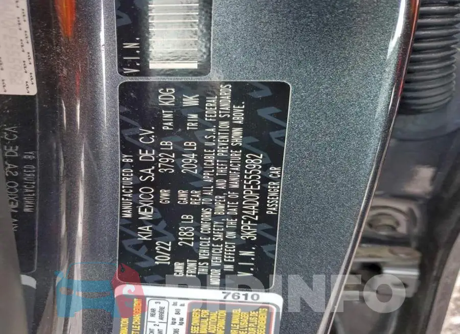 3KPF24AD0PE555982 Photo# 13