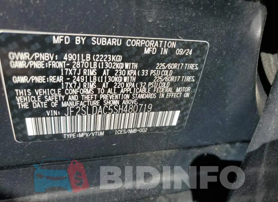 JF2SLDAC5SH480719 Photo# 12
