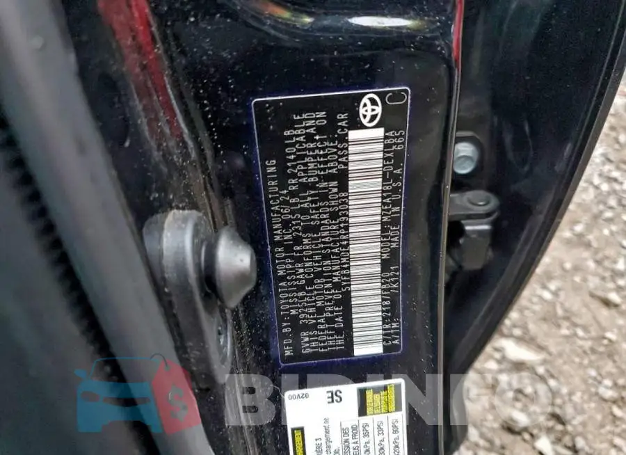 5YFB4MDE4RP193038 Photo# 12