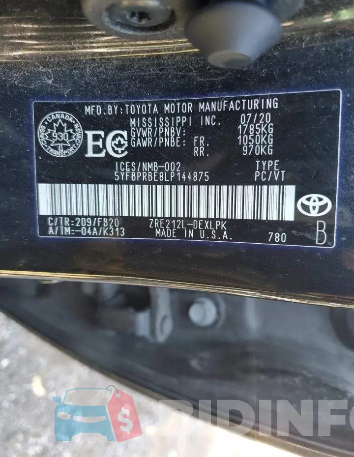 5YFBPRBE8LP144875 Photo# 13