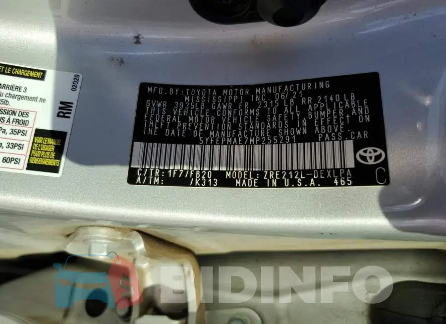 5YFEPMAE7MP255291 Photo# 12