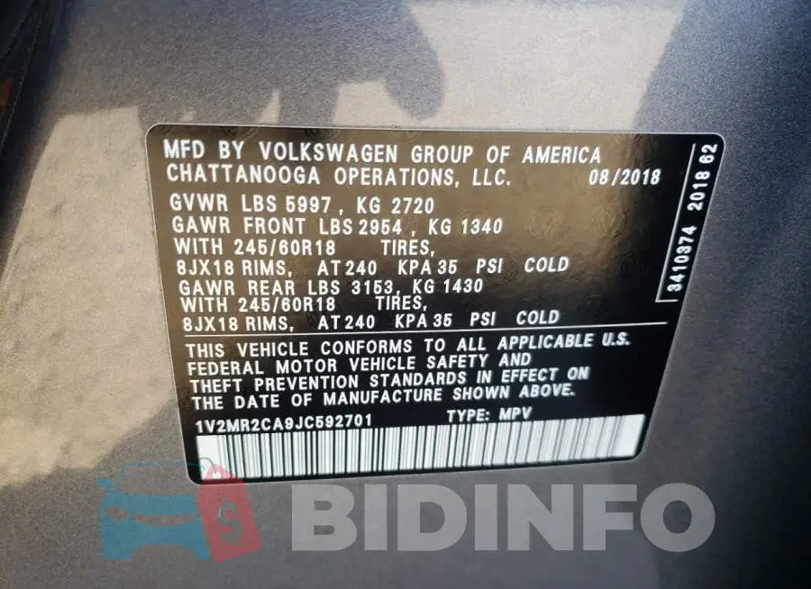 1V2MR2CA9JC592701 Photo# 13