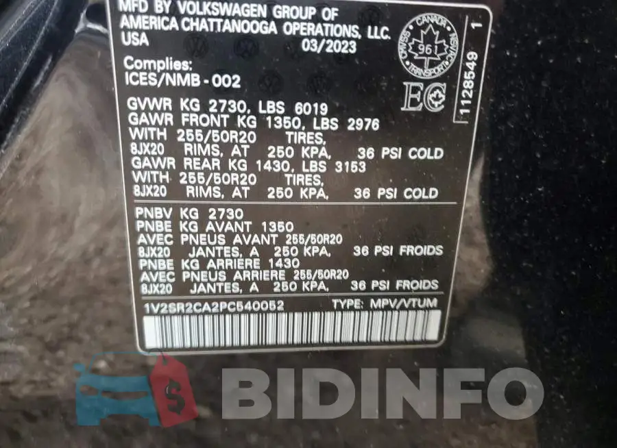 1V2SR2CA2PC540052 Photo# 14