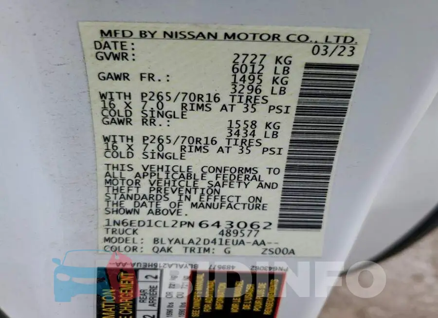 1N6ED1CL2PN643062 Photo# 13