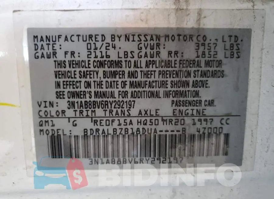 3N1AB8BV6RY292197 Photo# 12