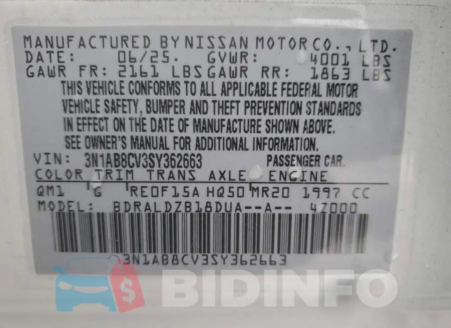 3N1AB8CV3SY362663 Photo# 12