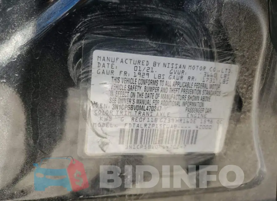 3N1CP5BV0ML470247 Photo# 14