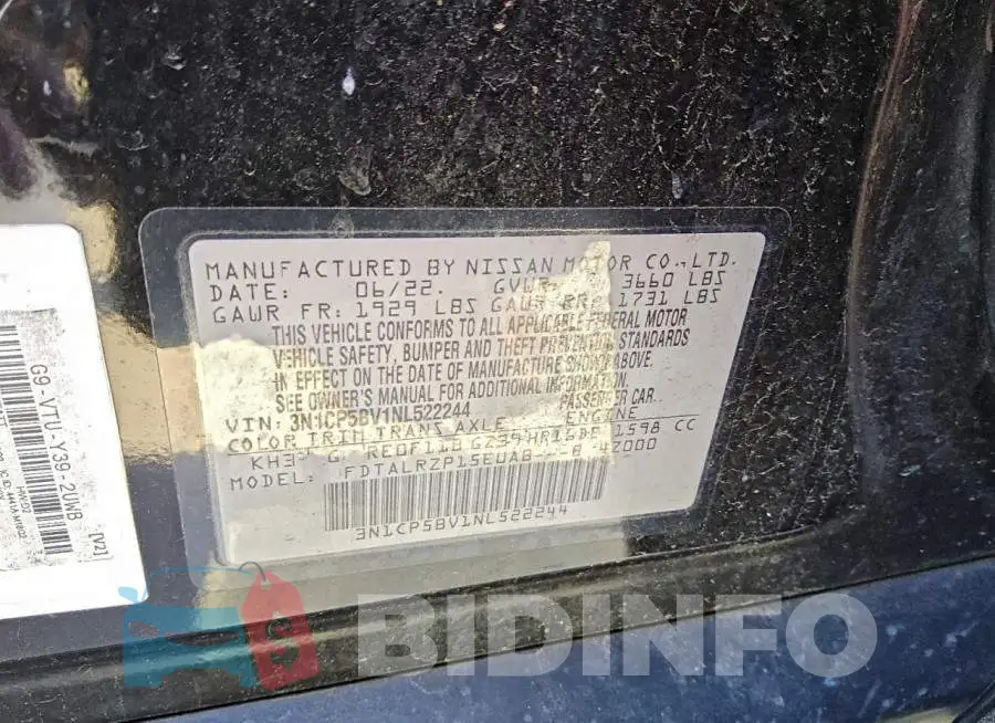 3N1CP5BV1NL522244 Photo# 13