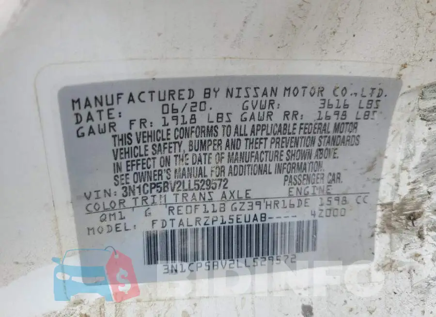 3N1CP5BV2LL529572 Photo# 12