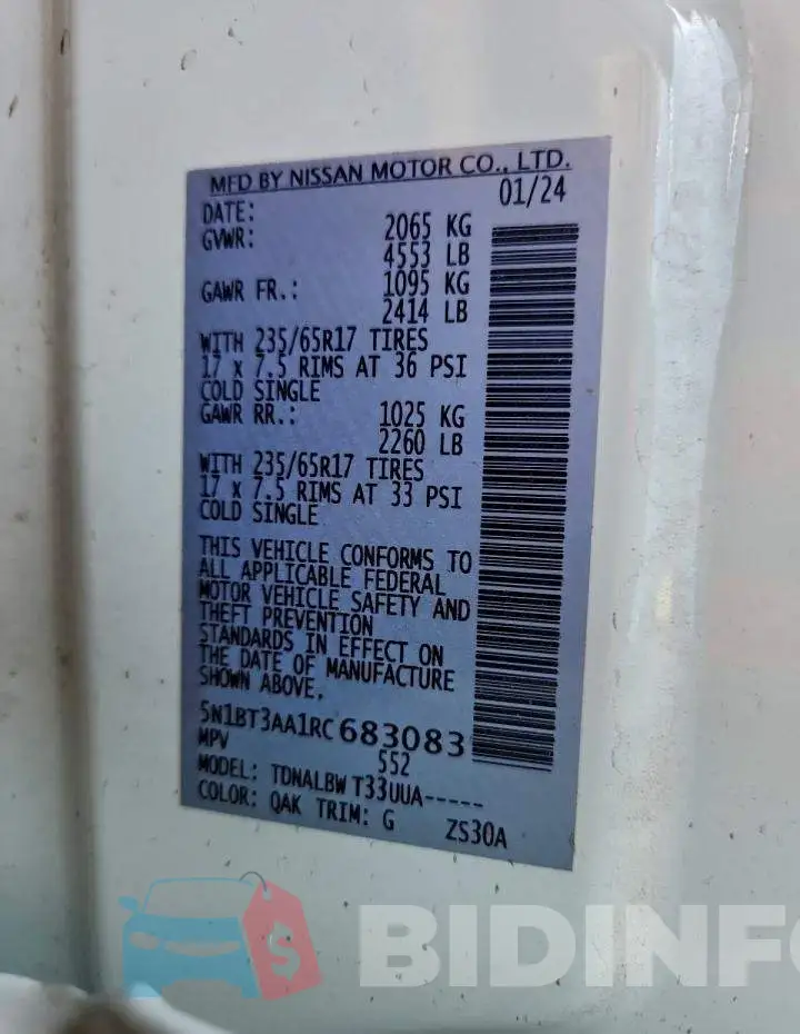 5N1BT3AA1RC683083 Photo# 13