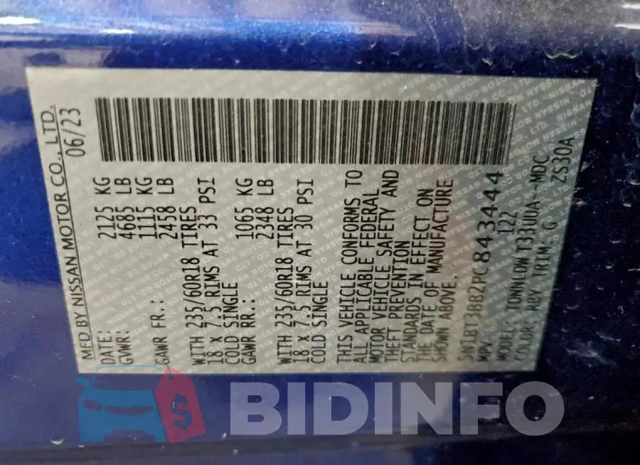 5N1BT3BB2PC843444 Photo# 14