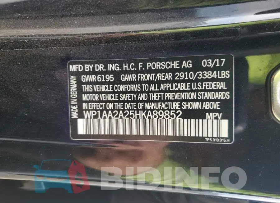 WP1AA2A25HKA89852 Photo# 12