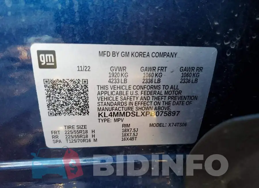 KL4MMDSLXPB075897 Photo# 13