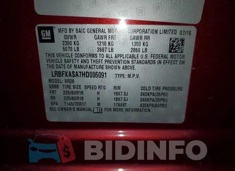 LRBFXASA7HD006091 Photo# 13