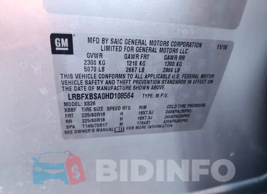LRBFXBSA0HD108564 Photo# 13