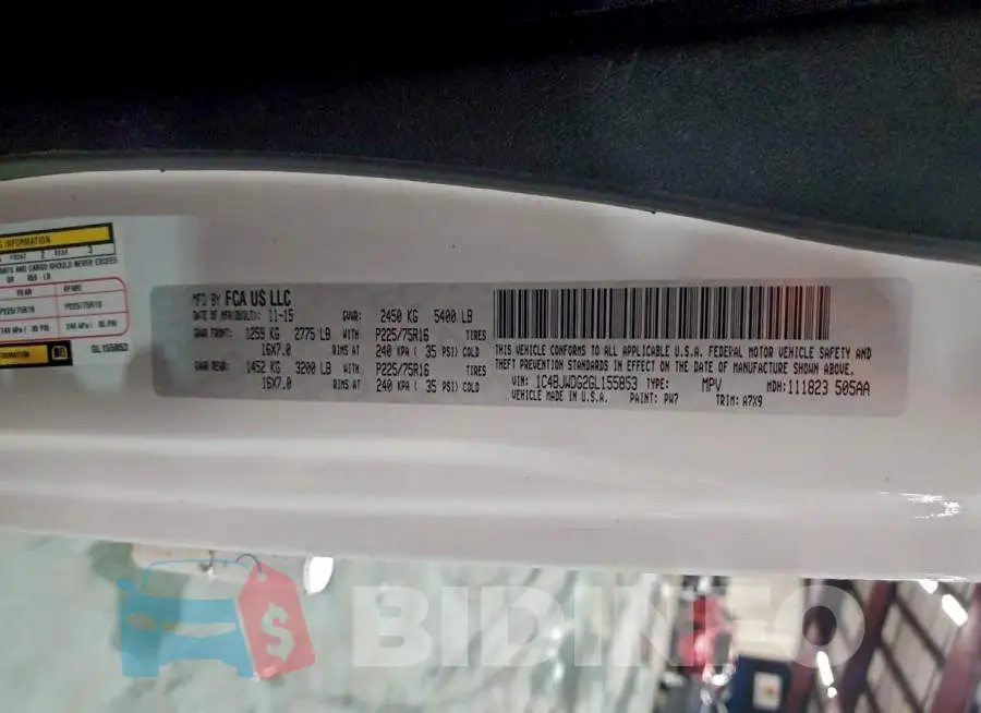 1C4BJWDG2GL155853 Photo# 12